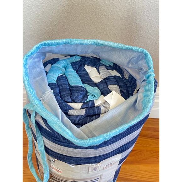 New moonbeams Twin Comforter Set - 5 Piece Stripes - Picture 3 of 7